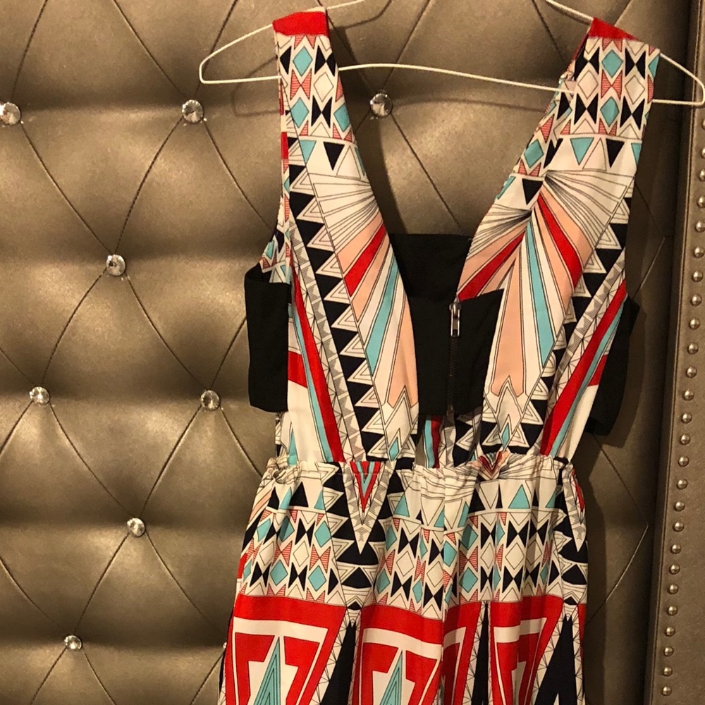 Colorful print jumpsuit